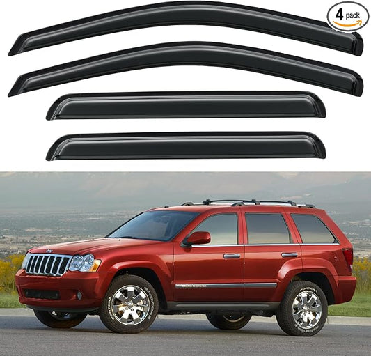 Window Visors Rain Guards Shield by YQAUTEC