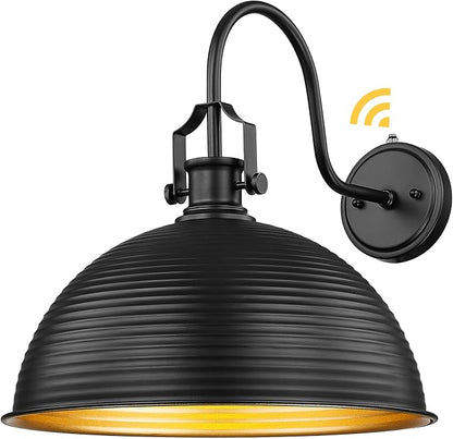 kudos Porch Light Motion Sensor 15.5" Large Outdoor Gooseneck Barn Light - Image 9