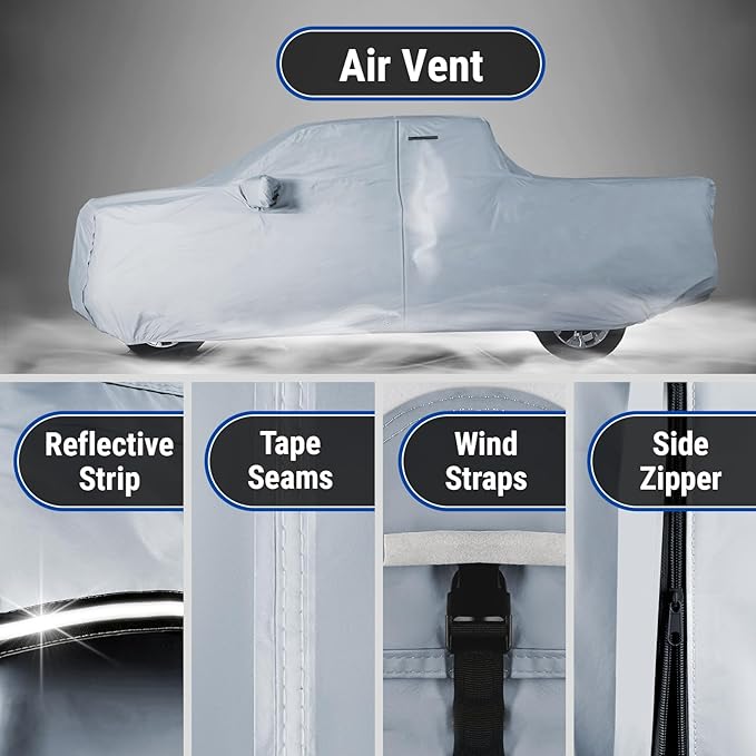 iCarCover Fits 2014-2024 Silverado 1500 Crew Cab, 6.5 ft Regular Bed Chevy - Image 5