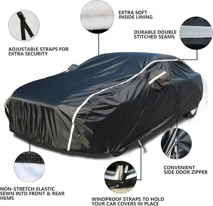 Tecoom Car Cover Waterproof All Weather, Car Covers - Image 2