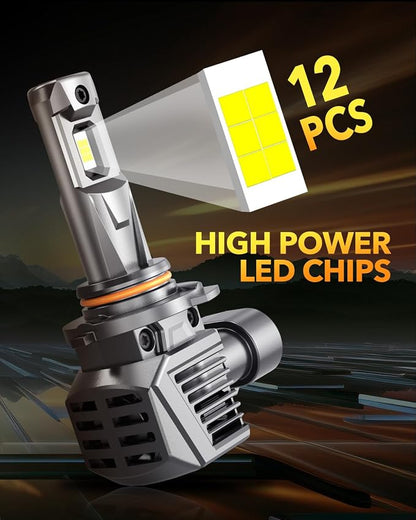 OXILAM 9006 HB4 Fog Light Bulbs, 30000LM 800% Brightness, 6500K Cool White - Image 3