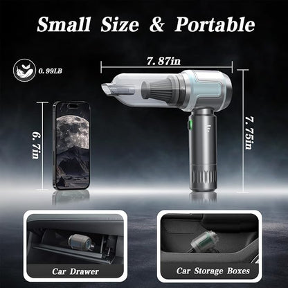 Car Vacuum Cleaner, 16000PA High Power Mini Vacuum Cleaner, 7-in-1 Rechargeable - Image 5