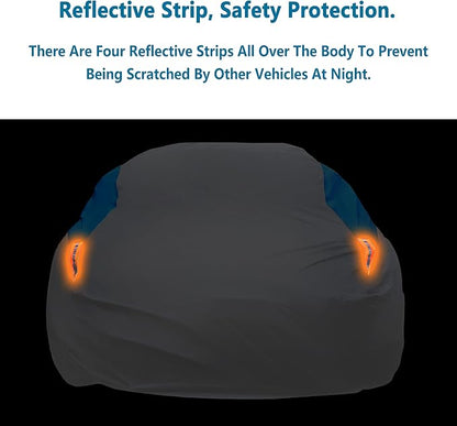 MORNYRAY Waterproof Car Cover All Weather Snowproof UV Protection Windproof - Image 4