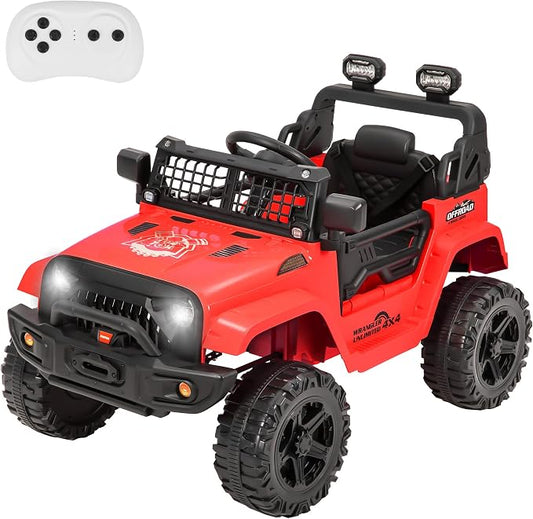 12V Ride On Truck for Kids, Electric Cars for Toddlers w/Remote Control by FUNTOK