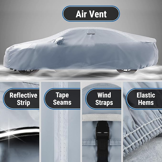 iCarCover Custom Car Cover for Chevy Lumina Coupe Waterproof All Weather Rain - Image 5