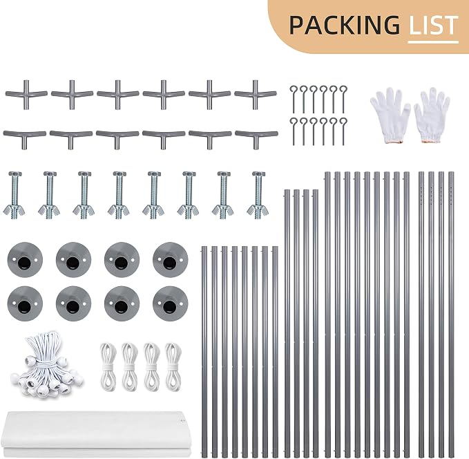JY QAQA Carport, 12x20 FT Heavy Duty Carport - Image 5