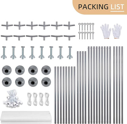 JY QAQA Carport, 10x20 FT Heavy Duty Carport - Image 5