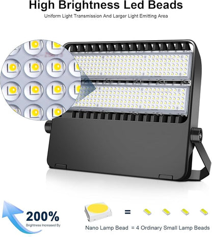 LED Stadium Lights, Extremely Bright 36000 Lumen Outdoor Stadium Flood Light - Image 5