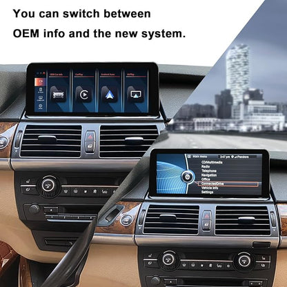 PEMP Linux Vertical Screen E70 E71 CIC Wired and Wireless CarPlay Retrofit - Image 3