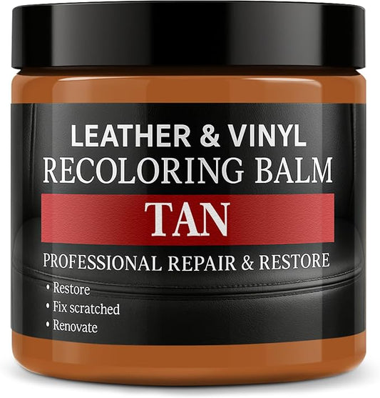 Leather Color Restorer, Recoloring Balm, Scratch Remover, Repair Kit by Laxmorph