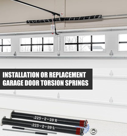 Garage Door Torsion Spring Set, Pair of 2" Electrophoresis Coated Garage Door - Image 7