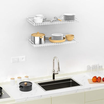 TORACK 2 Pack Wall Mounted Storage Shelves, 23.5" x 12" Wall Shelf - Image 5
