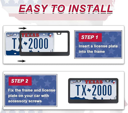 Galaxy License Plate Frame for Women Men 2 Pack-Heavy Duty Rustproof Aluminum - Image 6