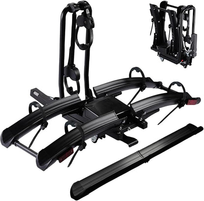 Foldable Electric Bike Rack Hitch Mount by Unknown