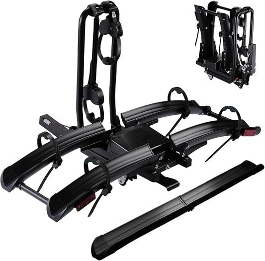 Foldable Electric Bike Rack Hitch Mount by Unknown