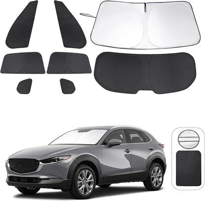 TINGLU Window Shades for Mazda CX-30 2019-2024 2025 Accessories Car Side Full by TINGLU