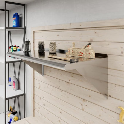AmGood 36" Long X 18" Deep Stainless Steel Wall Shelf | NSF Certified | - Image 5