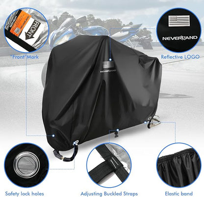 NEVERLAND Motorcycle Cover Waterproof Outdoor - Image 4