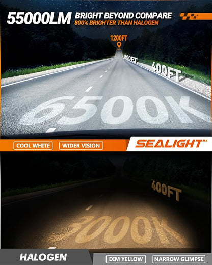 SEALIGHT 9007 HB5 Bulbs, X4I 9007 HB5 Powersport Light - Image 2
