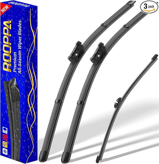 3 wipers Replacement for 2016-2022 Volvo XC90, Windshield Wiper Blades Original by ROOPPA