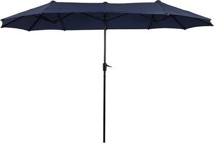 PHI VILLA 13ft Double-Sided Twin Outdoor Patio Umbrella Market Umbrella by PHIVILLAThepioneerofcomfortablehouseholdsupplies