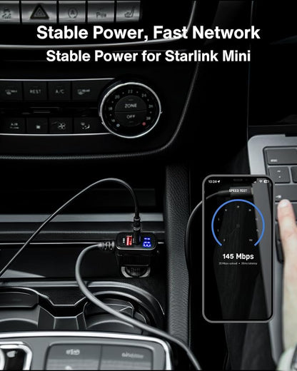 Car Charger Cable for Starlink Mini 10FT - Image 4