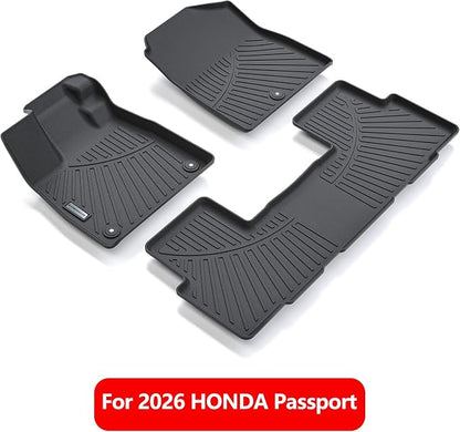 Floor Liners for 2026 Passport TPE All Weather Protection 1st & 2nd Row Car - Image 2