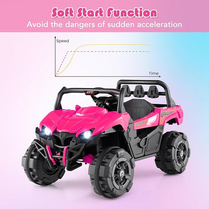 OLAKIDS 12V Ride on Car UTV, Battery Powered Off-Road Kids Electric Vehicles - Image 6