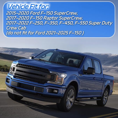 in-Channel Rain Guards for Trucks 2015-2020 Ford F150 SuperCrew, 17-23 Ford - Image 2