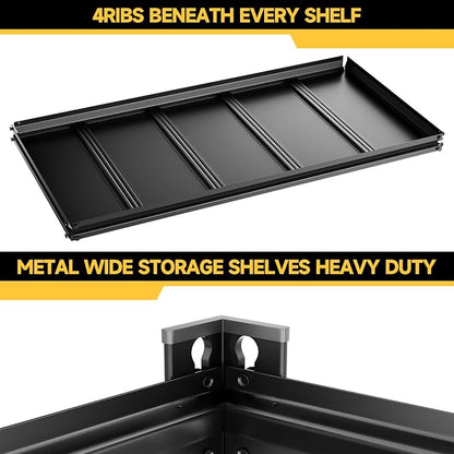 5-Tier 40" W X 20" D X 72" H Storage Shelves 2800LBS Metal Garage Shelving - Image 4
