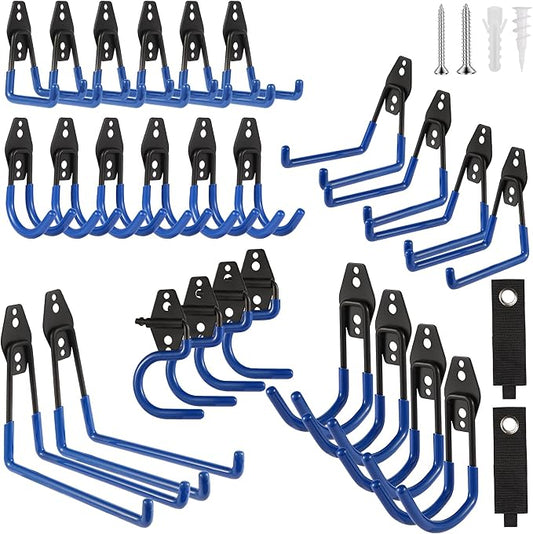 Garage Hook Heavy Duty Wall Storage Hangers, 28 Pack Garage Storage Hooks Steel by Unknown