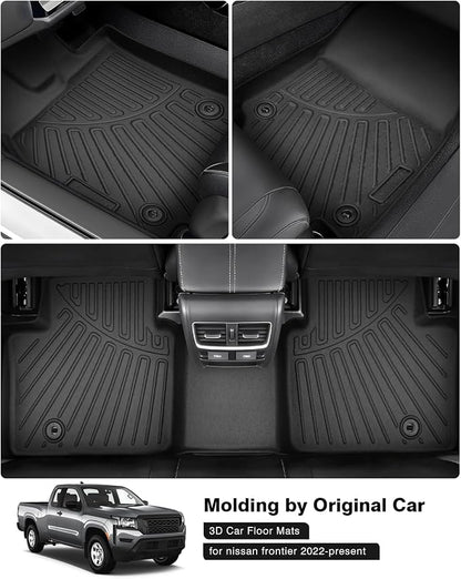 Powerty Floor Mats for 2022 2023 2024 2025 Nissan Frontier Accessories All - Image 2