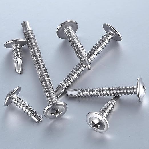Wensilon #10×1/2”for Sheet Metal Self-Tapping Screws 410 Stainless Steel Truss - Image 3
