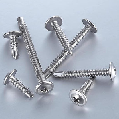 Wensilon #10×1-1/4”for Sheet Metal Self-Tapping Screws 410 Stainless Steel - Image 2