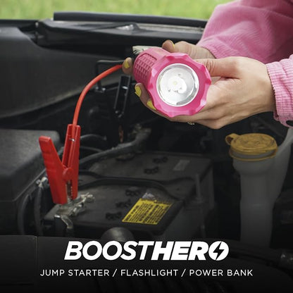 BoostHero Portable Car Battery Jump Starter, 000mAh Power Bank, LED Flashlight - Image 5