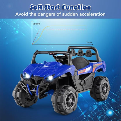 OLAKIDS 12V Ride on Car UTV, Battery Powered Off-Road Kids Electric Vehicles - Image 7