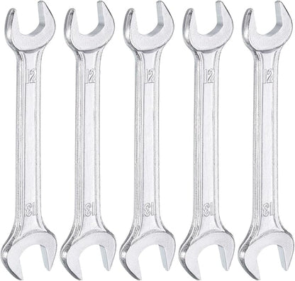 HARFINGTON 5pcs Double Open End Wrench 12mm x 13mm Metric 15 Degree Offset by HARFINGTON