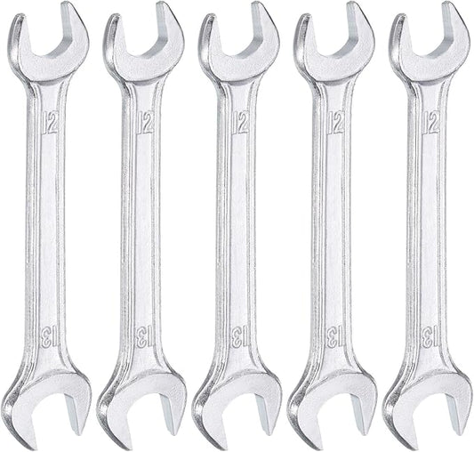 HARFINGTON 5pcs Double Open End Wrench 12mm x 13mm Metric 15 Degree Offset by HARFINGTON