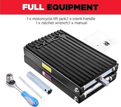 CXRCY 1200 LBS Motorcycle Lift Scissor Jack Black Upgraded Dirt Bike ATV - Image 2