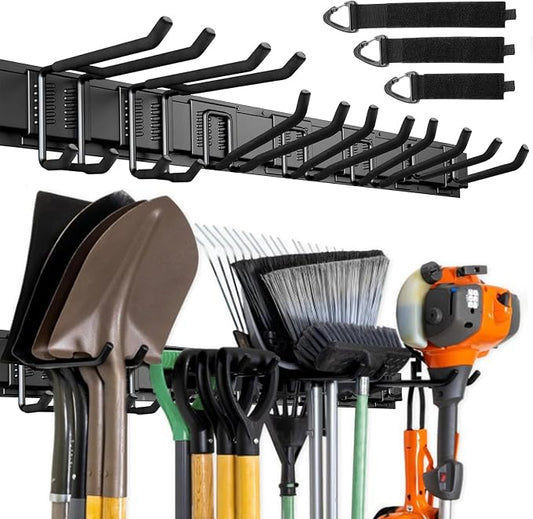 Garage Garden Tool Organizer Wall Mount, 48 Inch Garage Organizer Wall Mounted by VICHTOP