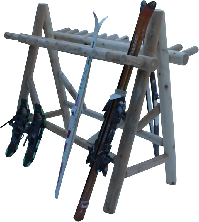 22-Place Freestanding Ski Log Racks, Pole Ski Holders, Garage Racks - Image 6