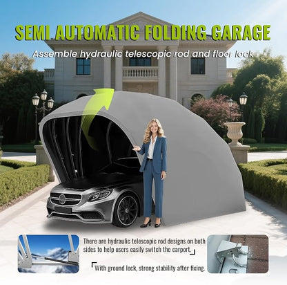 Heavy Duty Stainless Steel Carport, Semi-Automatic Carport, Retractable Car - Image 3