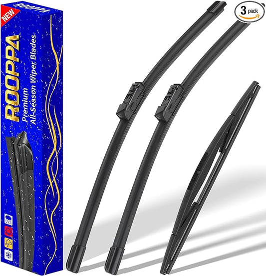3 wipers Replacement for 2019-2023 Subaru Ascent, Windshield Wiper Blades by ROOPPA