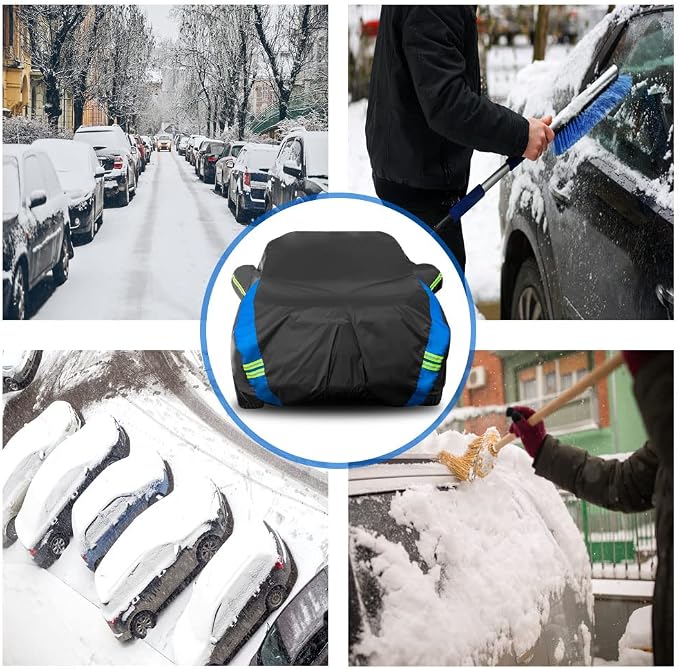 Avecrew Car Cover Custom Fit for Benz GLC, Waterproof All Weather Full Exterior - Image 3