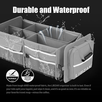 LIBZAKI Oversize 4 in 1 Car Trunk Storage Organizer - Image 2