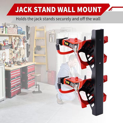 Jack Stand Wall Mount Organizer: Jack Stands Holder Storage Rack Mount - Image 3