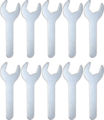 HARFINGTON 10pcs Small Wrench 24x120x2.3mm Metric U-Shaped Single Open Ended by HARFINGTON