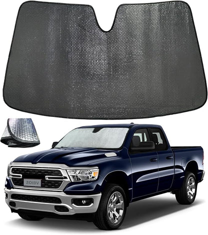 Windshield Sun Shade for Dodge RAM 1500 2019-2025 by ZOIBVCARSUNSHADE