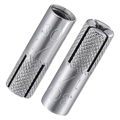 Wensilon 1/4"-20 Premium Stainless Steel Drop in Anchors Assortment, Knurled by Wensilon