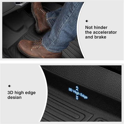 Powerty Floor Mats for 2020-2024 2025 Hyundai Palisade Accessories All Weather - Image 5